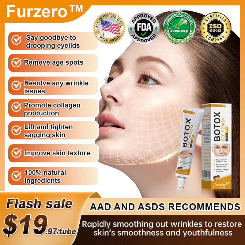 Made and Shipped from the USA✅ Furzero™ Botox Bee Venom Wrinkle Removal Cream-Last Day Promotion 70% OFF