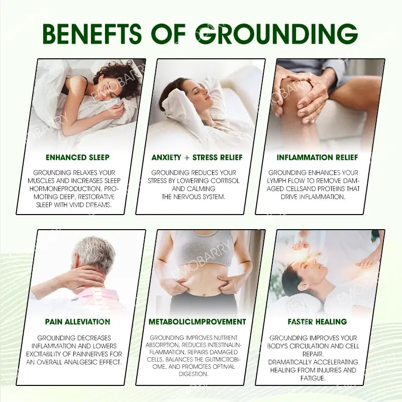 【EMOBARRY® Official Store】 EarthPulse Grounding Mat - (Supports detoxification, inflammation relief, lymphatic health and joint comfort.)
