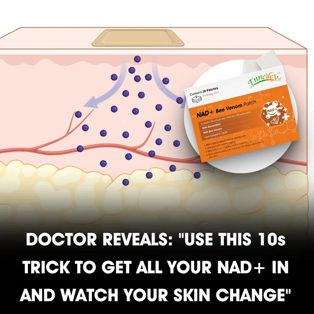 【Tnnedey® Offizieller Shop】 NAD+⚡ Bee Venom Patch – Ultimate Skin Rejuvenation & Energy Boost(Last Day Discount:70%)