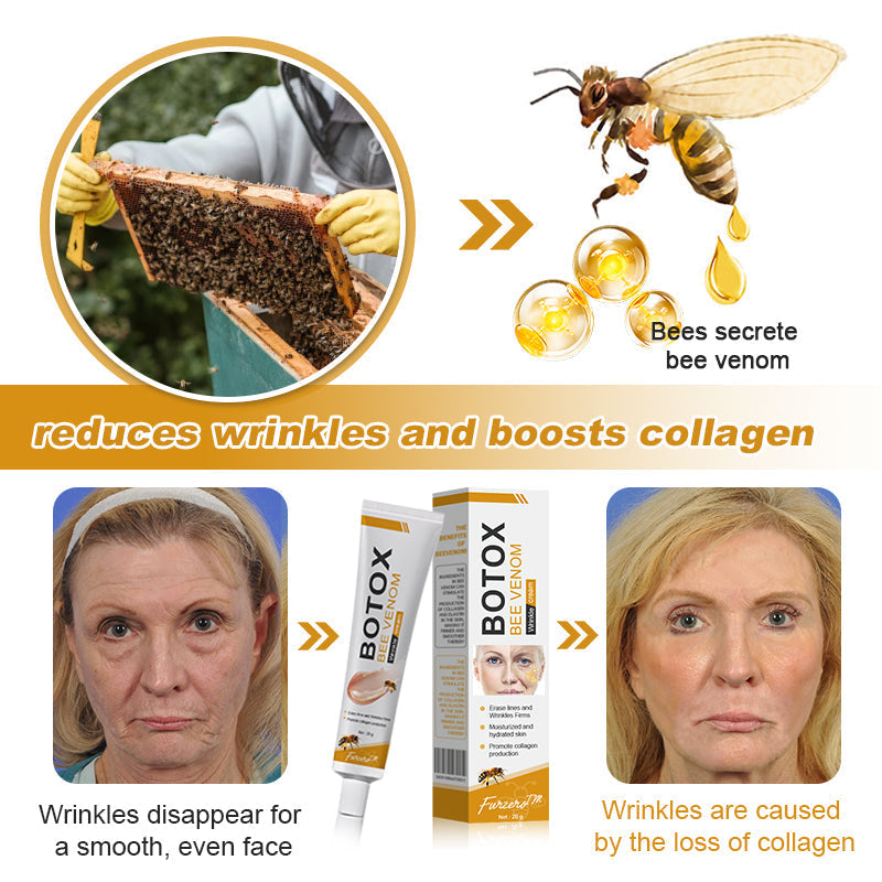 Made and Shipped from the USA✅ Furzero™ Botox Bee Venom Wrinkle Removal Cream-Last Day Promotion 70% OFF