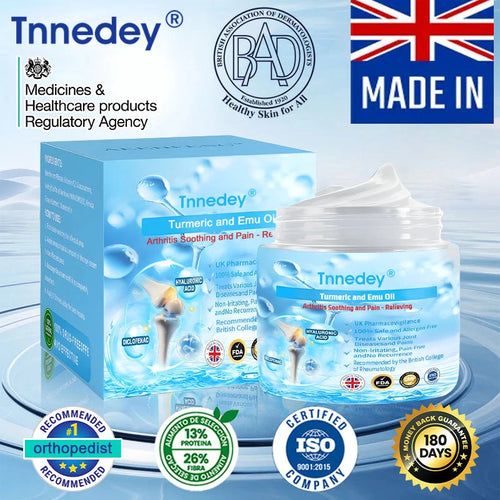 Tnnedey® Arthritis Soothing Pain Relief Massage Gel (Contains Turmeric and Emu Oil)👨⚕️BOA accreditation