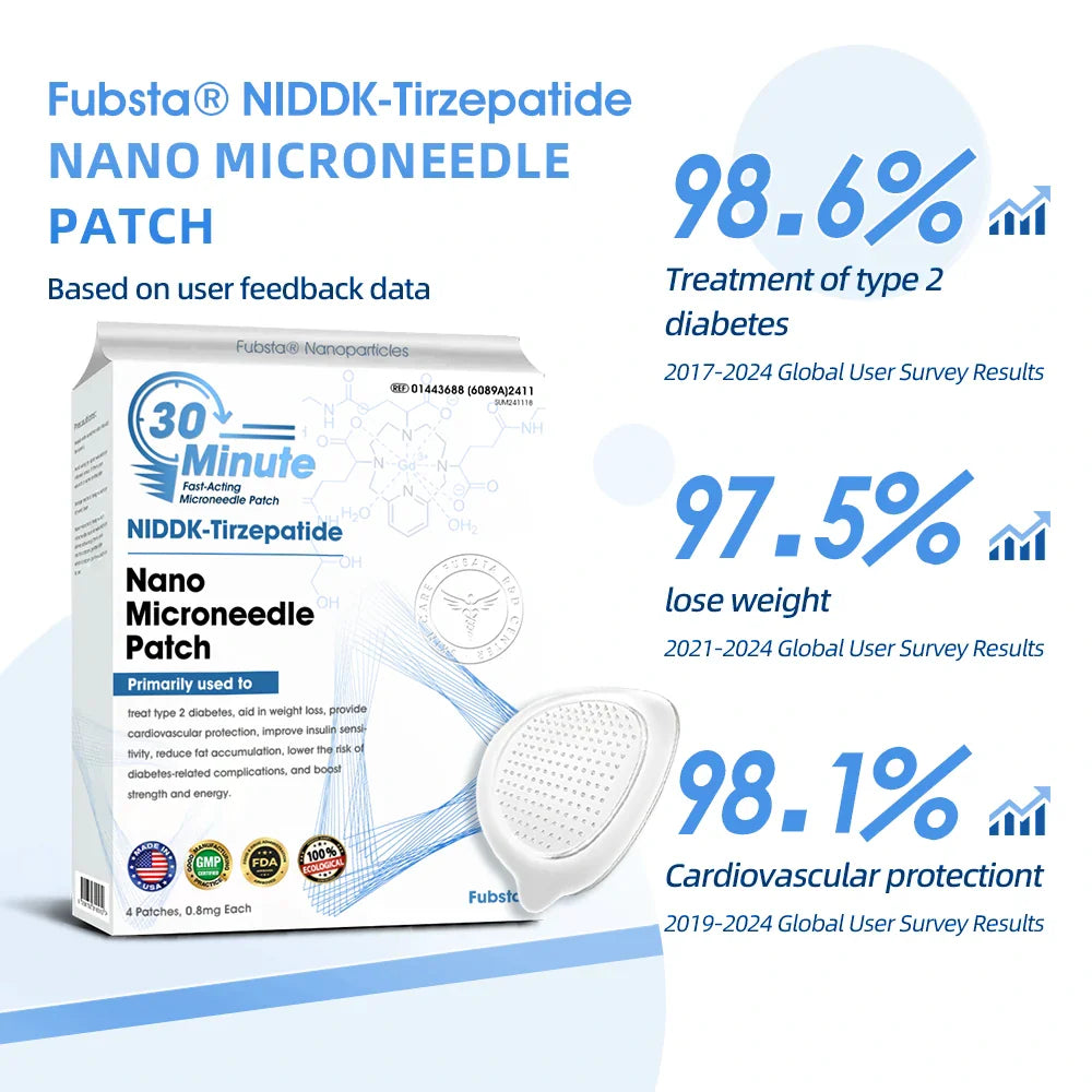 【Fubsta® Official Store】 NIDDK-Tirzepatide Nano Microneedle Patch (Zero Pain, 24/7 Release | Lose 20lbs FAST | 90% Sugar Drop | )