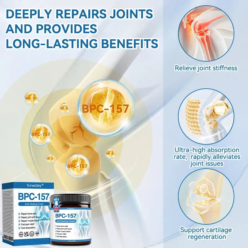 【𝐅𝐢𝐧𝐚𝐥 𝐃𝐚𝐲 – 𝟕𝟎% 𝐎𝐅𝐅】💙 Tnnedey® BPC-157 Joint Healing Cream🦴Treats Arthritis, Neuropathy, Rheumatism, Sports Injuries & More💪