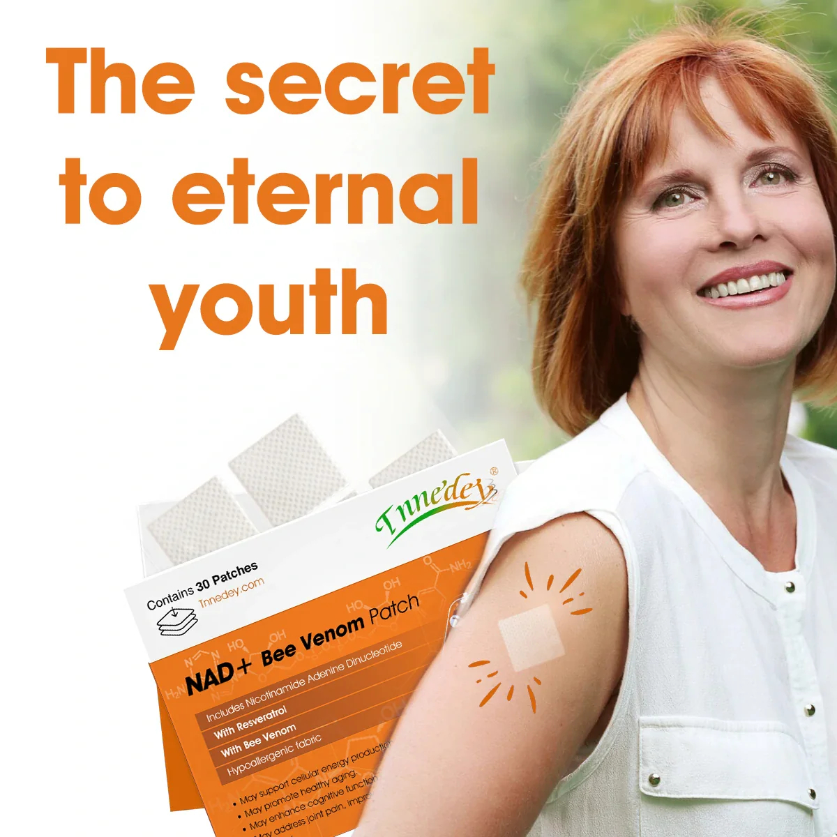 【Tnnedey® Offizieller Shop】 NAD+⚡ Bee Venom Patch – Ultimate Skin Rejuvenation & Energy Boost(Last Day Discount:70%)