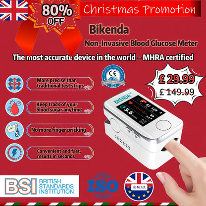 Bikenda™ Non-Invasive Blood Glucose Meter – Achieve 99.9% Accuracy & Receive an Exclusive Gift!