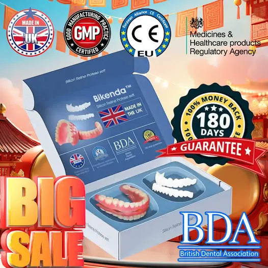 【Official Store】Bikenda™ Premium Custom Silicone Denture Set(⏰Limited time discount Last 30 minutes⏰)