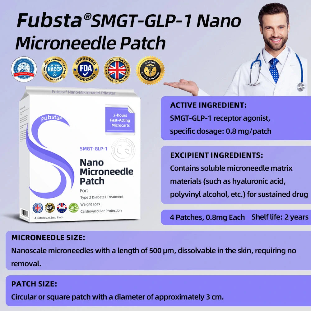 Fubsta™ SMGT-GLP-1 Nano Microneedle Patch 2.0 (✅Painless, long-lasting, addressing diabetes, obesity, and cardiovascular diseases) - 🔥See results in 7 days