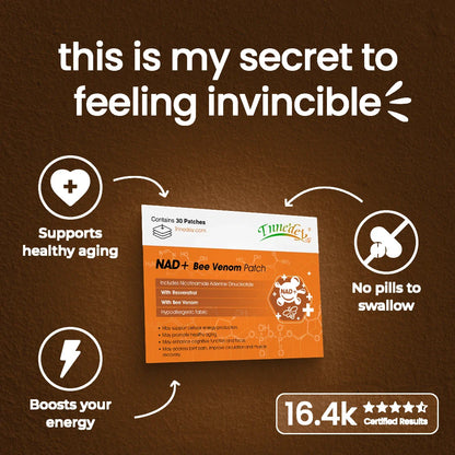 【Tnnedey® Offizieller Shop】 NAD+⚡ Bee Venom Patch – Ultimate Skin Rejuvenation & Energy Boost（Last Day Discount：70%）