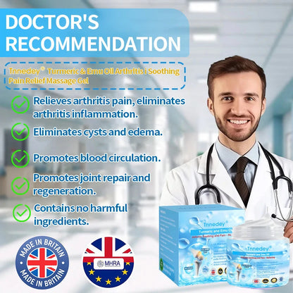 Tnnedey® Arthritis Soothing Pain Relief Massage Gel (Contains Turmeric and Emu Oil)👨‍⚕️BOA accreditation