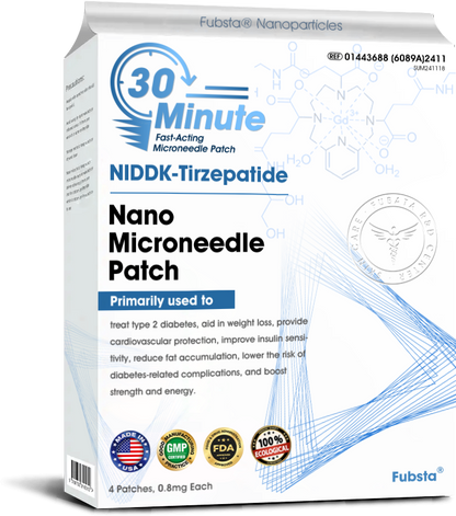 【Fubsta® Official Store】 NIDDK-Tirzepatide Nano Microneedle Patch （Zero Pain, 24/7 Release | Lose 20lbs FAST | 90% Sugar Drop | ）