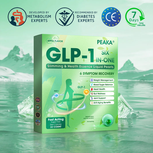 Last Day – 80% OFF | 🇬🇧PEAKA® GLP-1 Six-in-One Slimming & Health Liquid Pearls – For obesity, cardiovascular health, diabetes, sleep apnea, gut health, joint issues & more